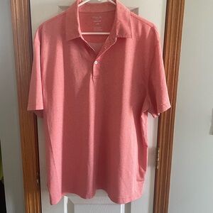 Haggar Cool 18 Tec Peach Polo- size Large